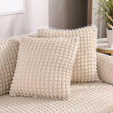 Pillow Cover – Bubble Plush Quilted – Ivory Cream