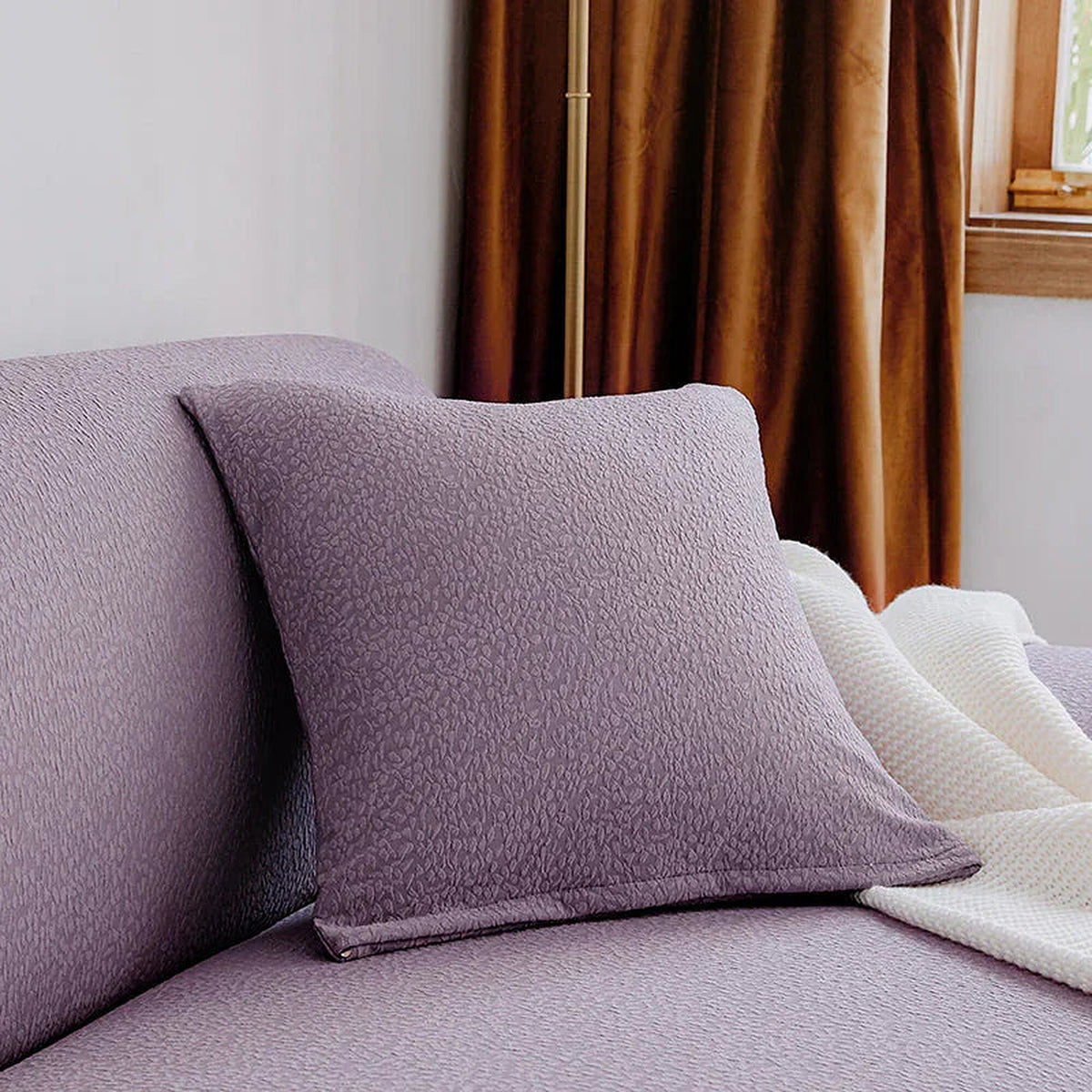 Pillow Cover – Plain Stretch – Lilac