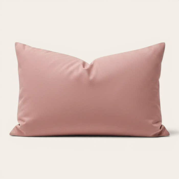 Pillow Cover – Plain Stretch Lumbar – Soft Blush