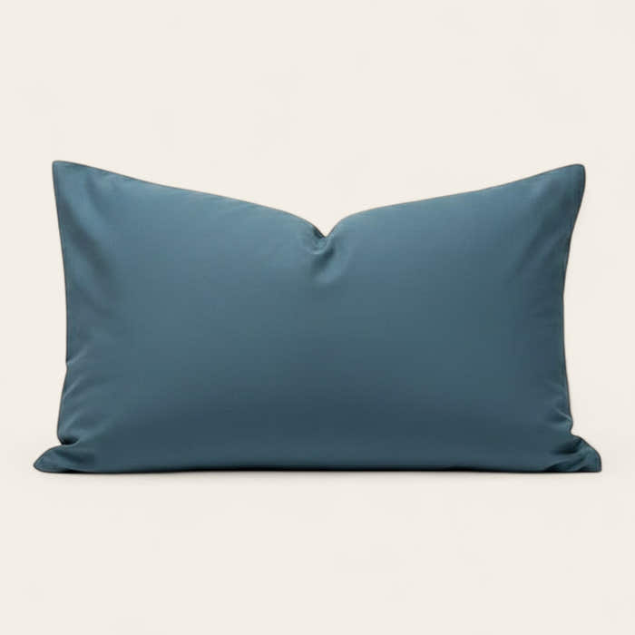 Pillow Cover – Plain Stretch Lumbar – Stormy Blue