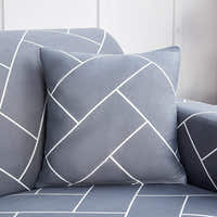 Pillow Cover – Woven Strip – Pearl Grey