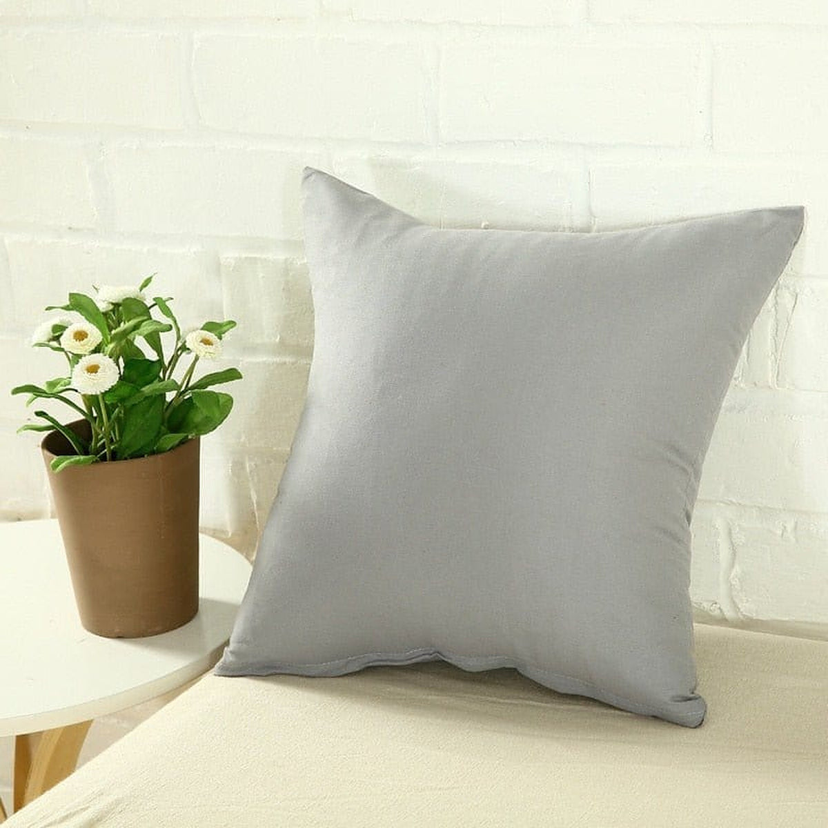 Pillow Cover – Plain Stretch Compact – Sage Mist