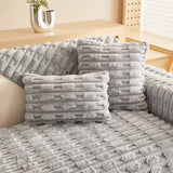 Pillow Cover – Velvet Brick – Pearl Grey