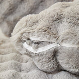 Pillow Cover – Bubble Plush – Pearl Grey