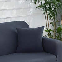 Pillow Cover – Plain Stretch – Slate