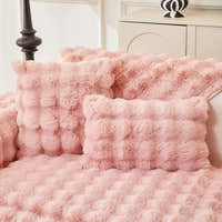 Pillow Cover – Bubble Plush – Soft Blush