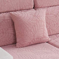 Pillow Cover – Leaf Jacquard – Soft Blush