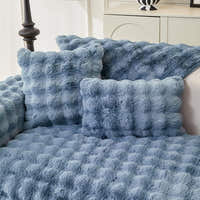 Pillow Cover – Velvet Brick – Stormy Blue