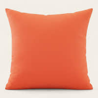 Pillow Cover – Plain Stretch – Terracotta