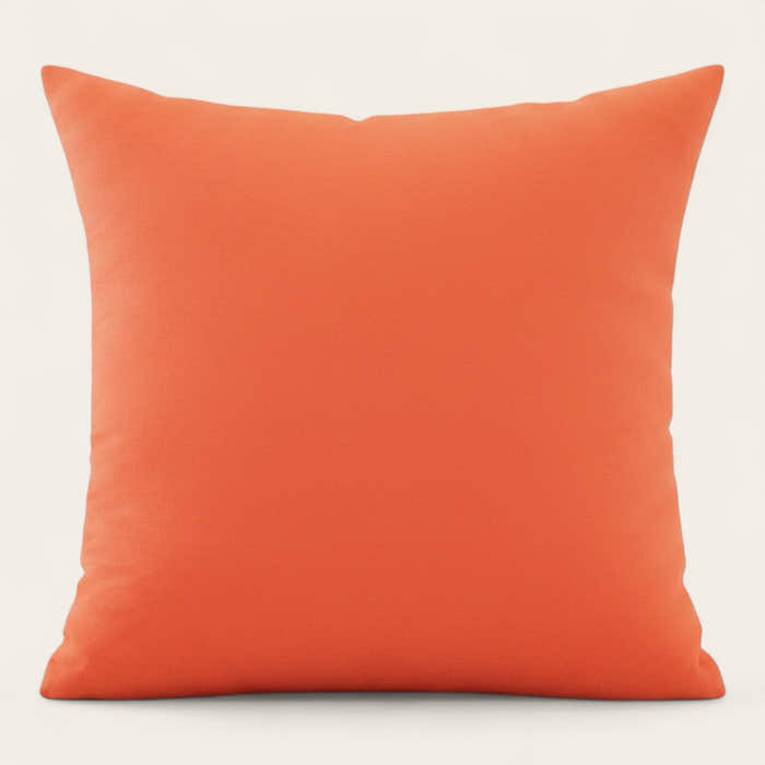 Pillow Cover – Plain Stretch – Terracotta