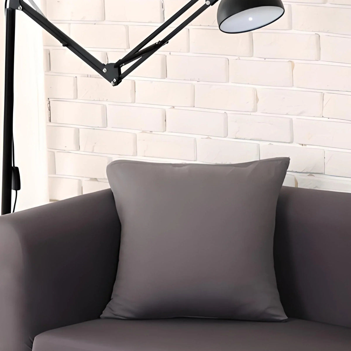 Pillow Cover – Plain Stretch – Warm Stone