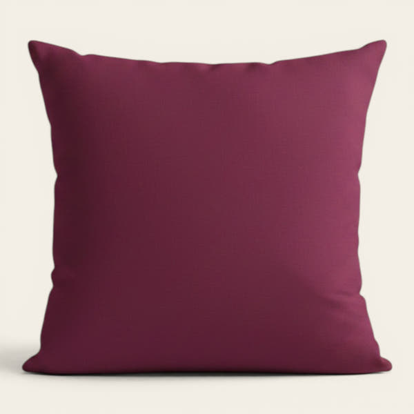 Pillow Cover – Plain Stretch – Wine