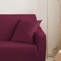 Pillow Cover – Plain Stretch – Wine