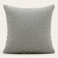 Pillow Cover – Ribbed Knit – Pearl Grey