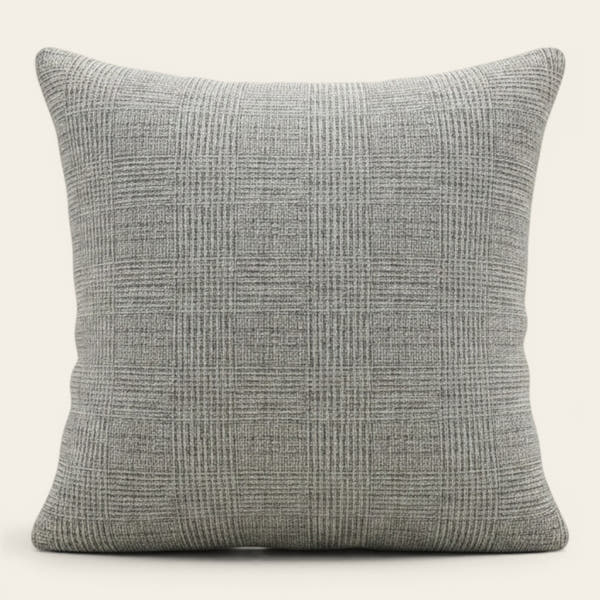 Pillow Cover – Ribbed Knit – Pearl Grey