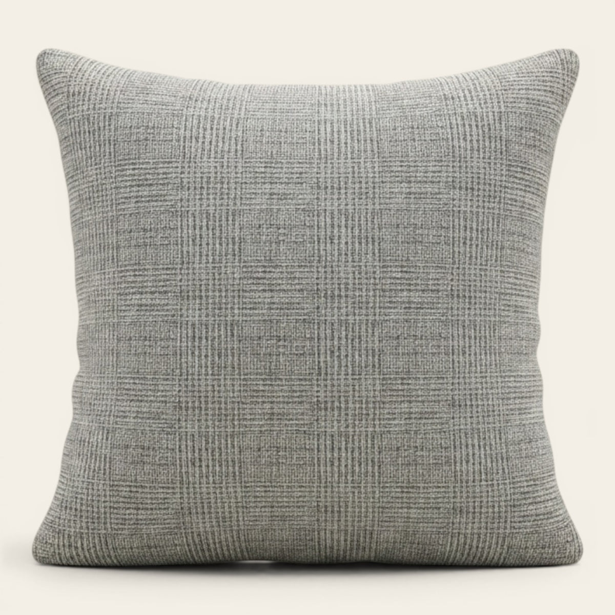 Pillow Cover – Ribbed Knit – Pearl Grey