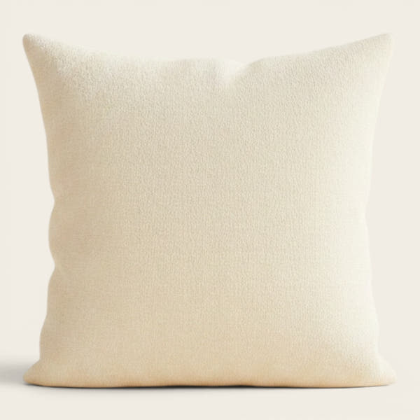 Pillow Cover – Sherpa Knit – Ivory Cream