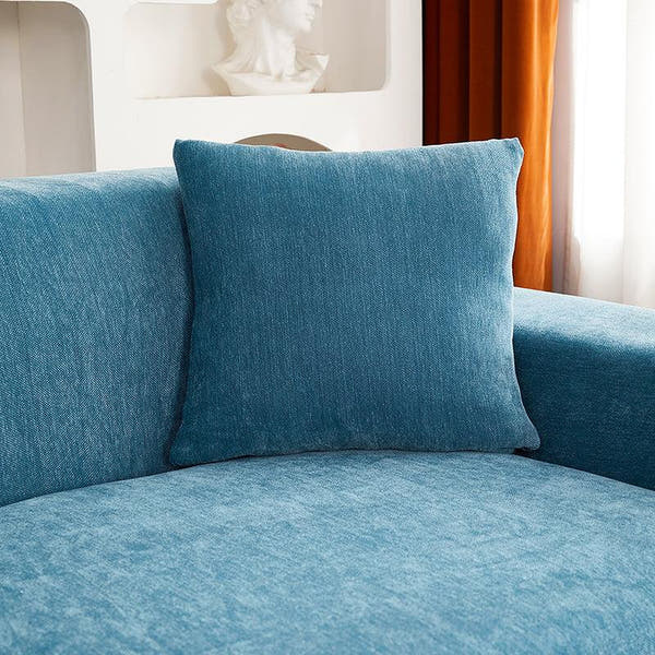 Pillow Cover – Plain Stretch – Lake Blue
