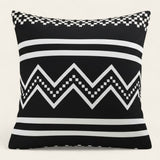 Pillow Cover – Tribal Stripe – Black & White