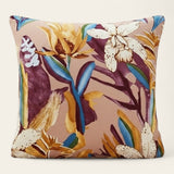 Pillow Cover – Tropical Floral – Caramel