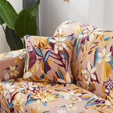 Pillow Cover – Tropical Floral – Caramel