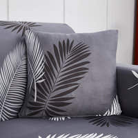 Pillow Cover – Tropical Palm – Charcoal
