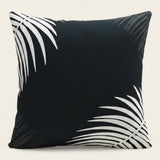 Pillow Cover – Tropical Palm – Ink Black