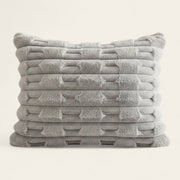Pillow Cover – Velvet Brick – Pearl Grey