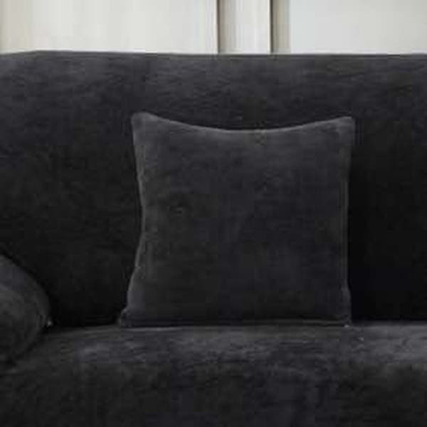 Pillow Cover – Velvet Plush – Ink Black