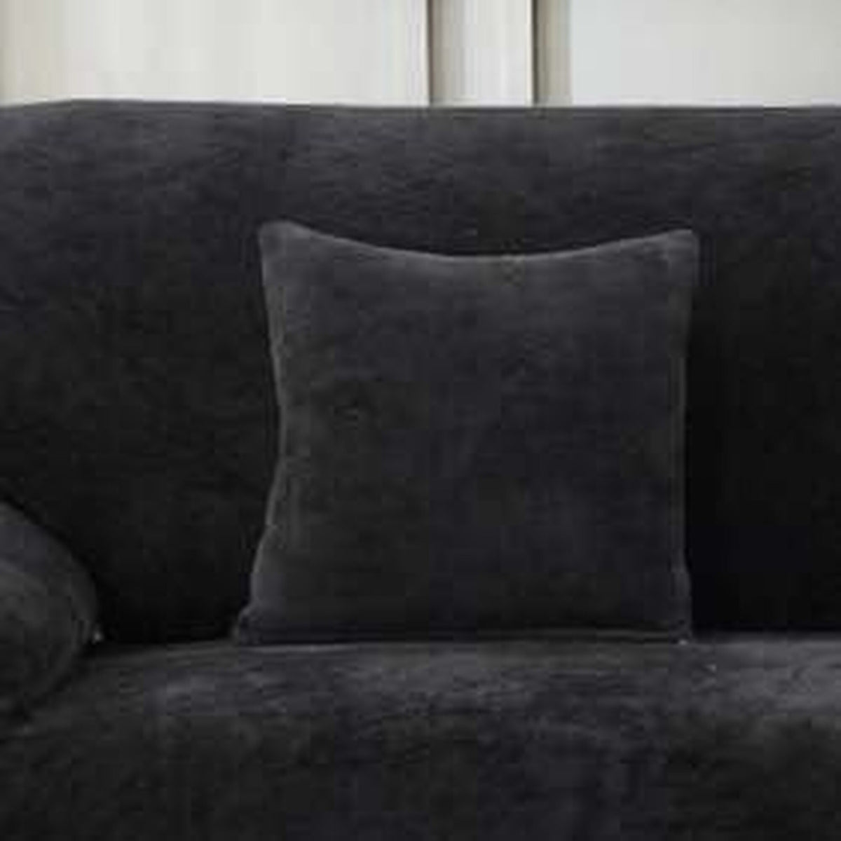 Pillow Cover – Velvet Plush – Ink Black