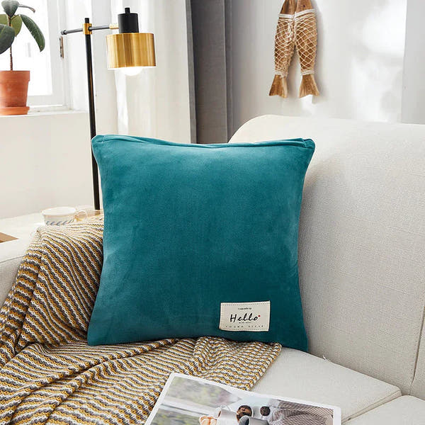Pillow Cover – Velvet Plush – Teal