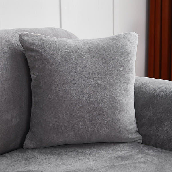 Pillow Cover – Velvet Plush – Pearl Grey