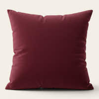 Pillow Cover – Velvet Plush – Bordeaux