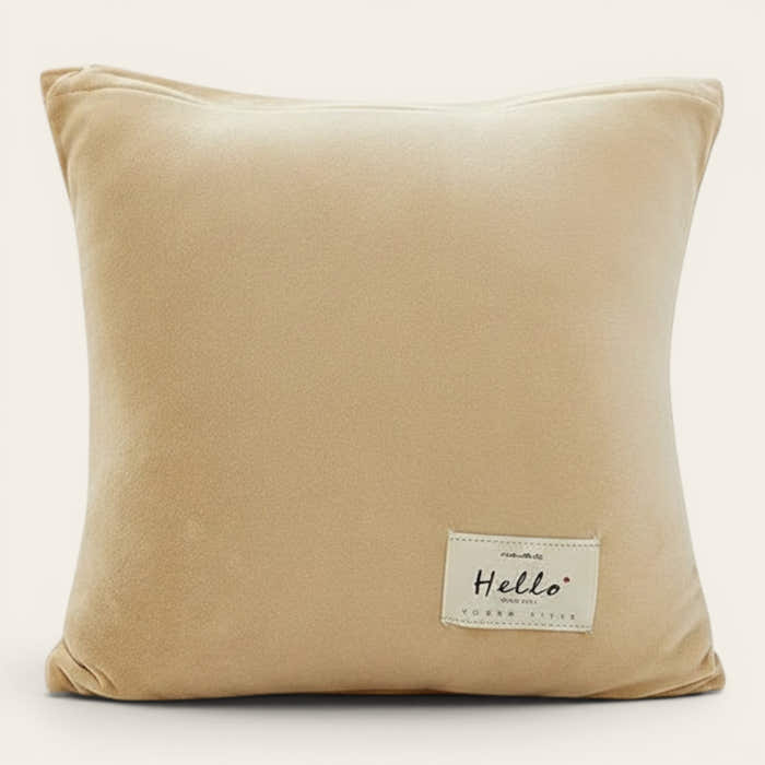 Pillow Cover – Velvet Plush – Bouclé Sand