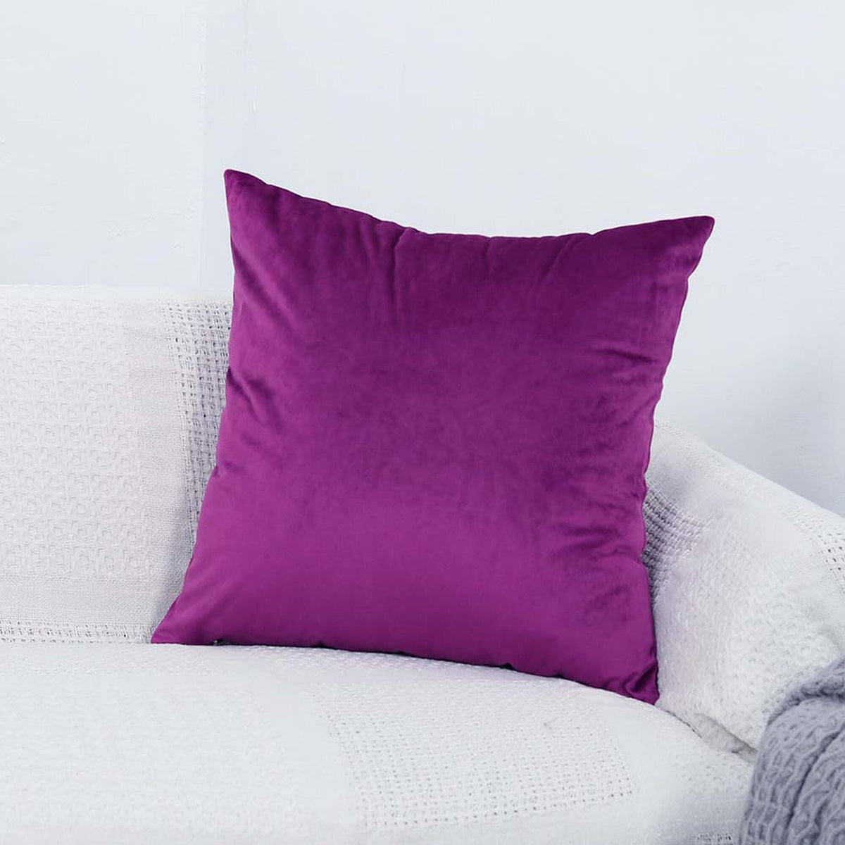 Pillow Cover – Velvet Plush – Plum