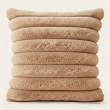 Pillow Cover – Velvet Plush Ridged – Caramel