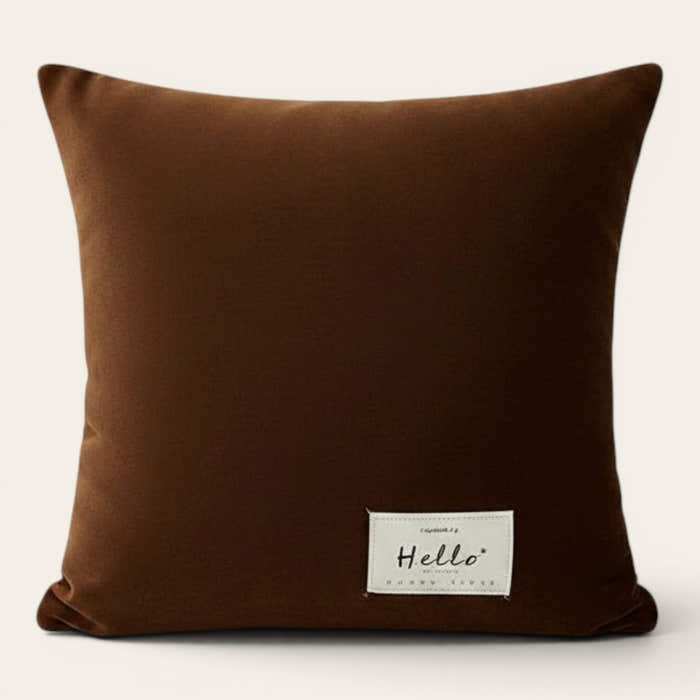 Pillow Cover – Velvet Plush Smooth – Caramel