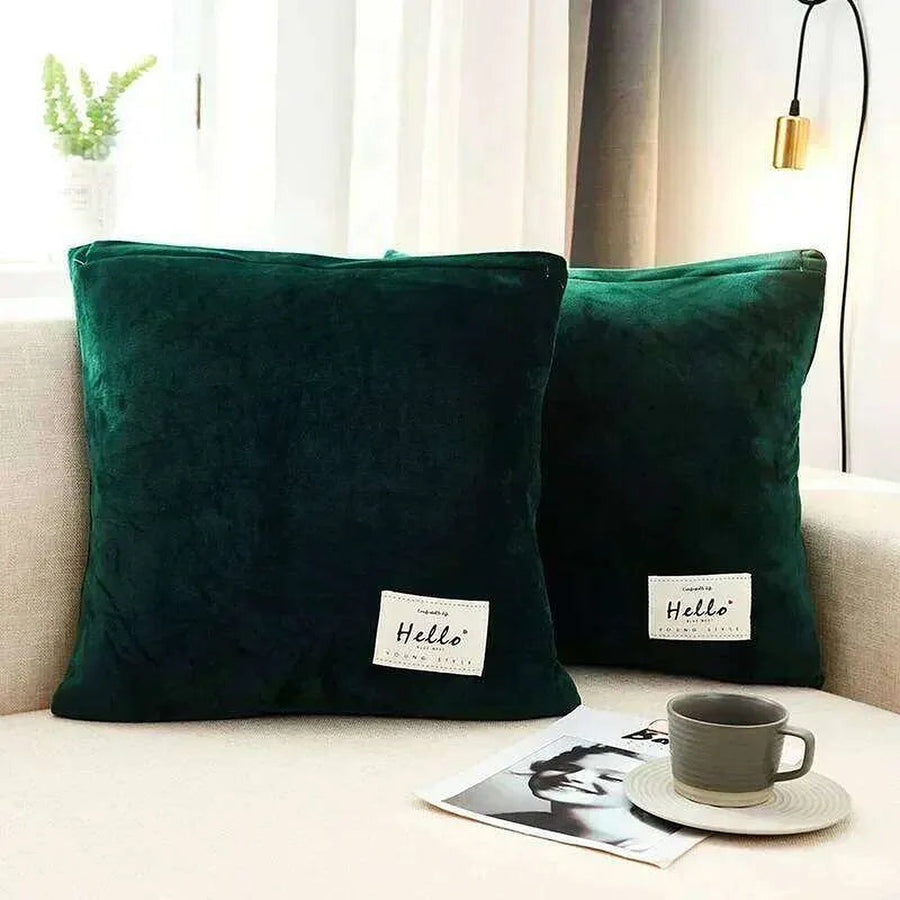 Pillow Cover – Velvet Plush Smooth – Forest