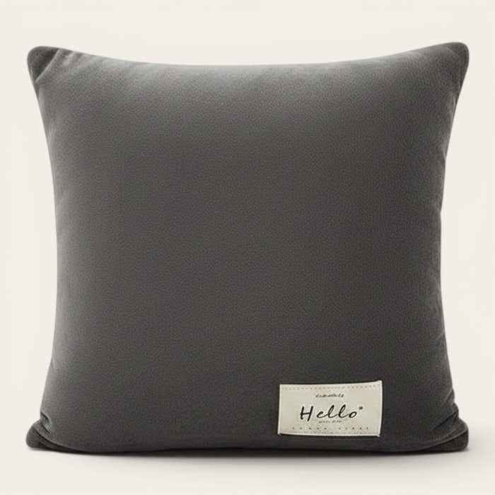 Pillow Cover – Velvet Plush Smooth – Pearl Grey
