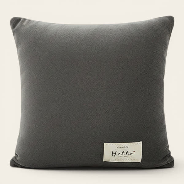 Pillow Cover – Velvet Plush Smooth – Pearl Grey