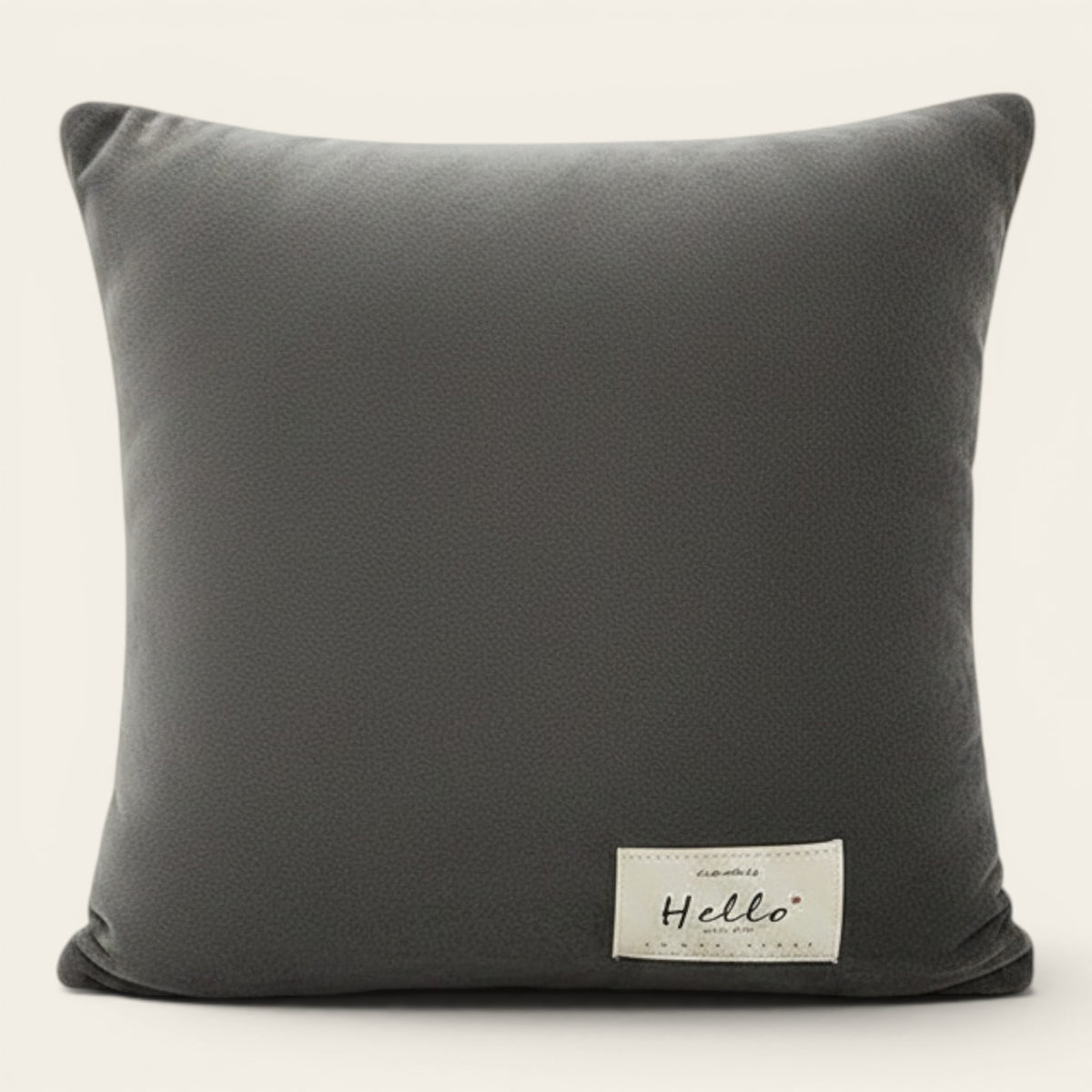 Pillow Cover – Velvet Plush Smooth – Pearl Grey