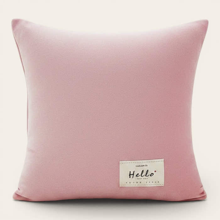 Pillow Cover – Velvet Plush – Soft Blush