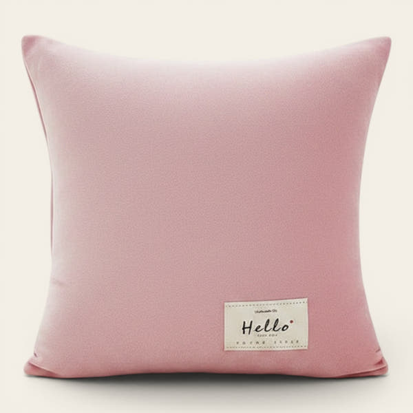 Pillow Cover – Velvet Plush – Soft Blush