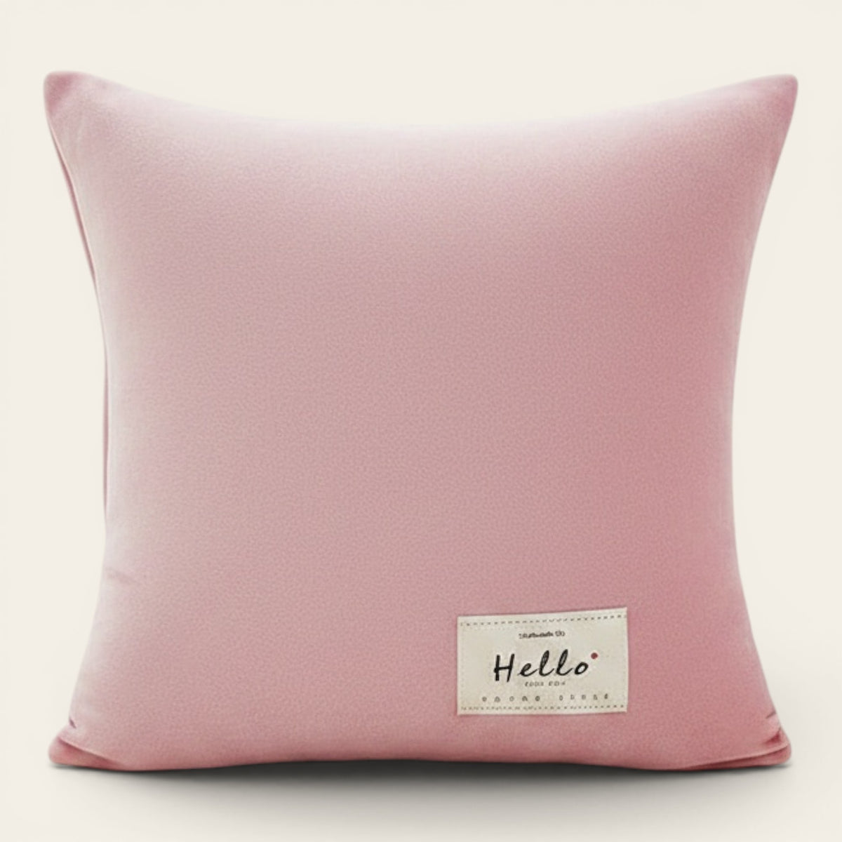 Pillow Cover – Velvet Plush – Soft Blush