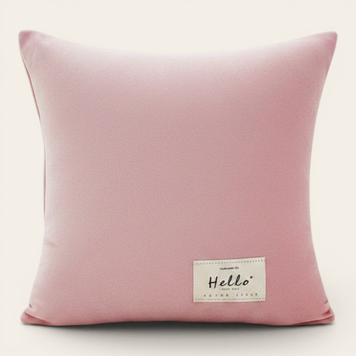 Pillow Cover – Velvet Plush – Soft Blush