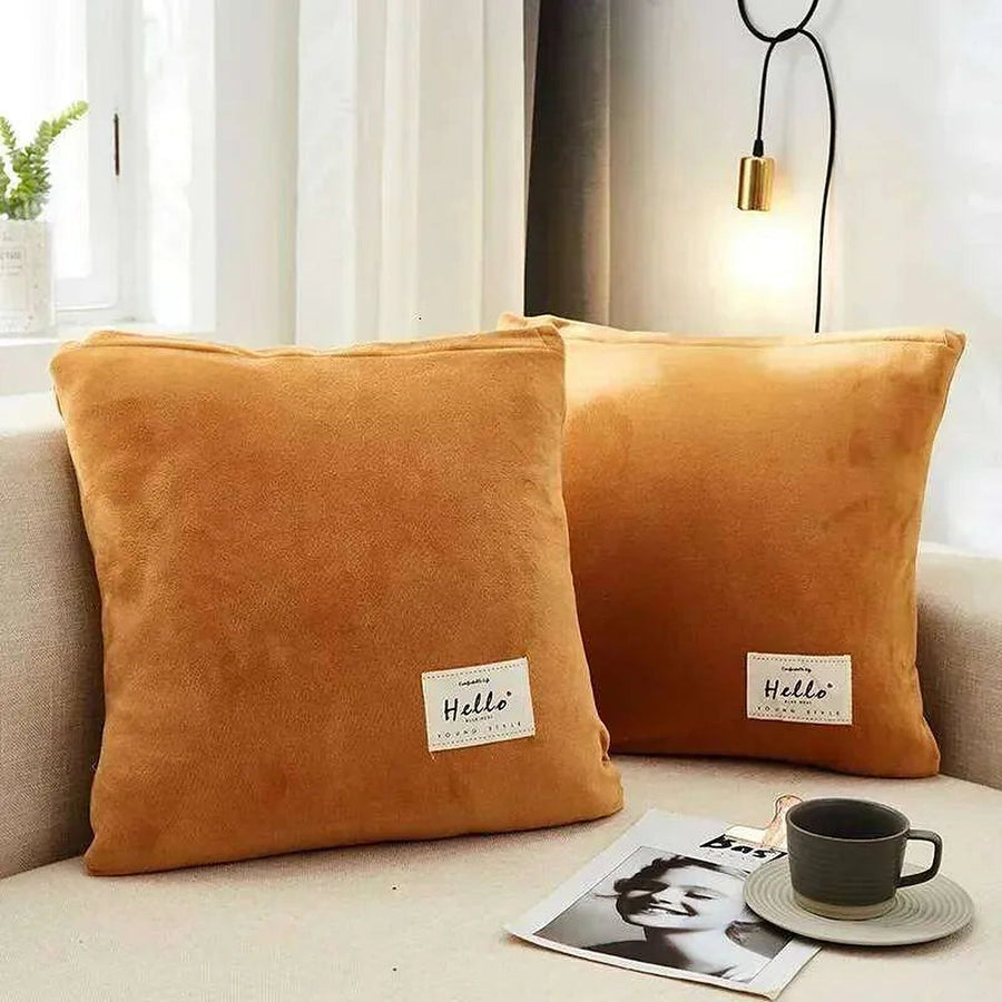 Pillow Cover – Velvet Plush – Terracotta