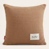 Pillow Cover – Waffle Quilt – Caramel