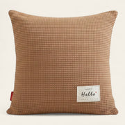 Pillow Cover – Waffle Quilt – Caramel