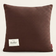Pillow Cover – Waffle Quilt – Espresso
