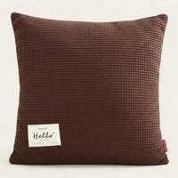 Pillow Cover – Waffle Quilt – Espresso
